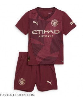 Günstige Manchester City 3rd trikot Kinder 2024-25 Kurzarm (+ Kurze Hosen)